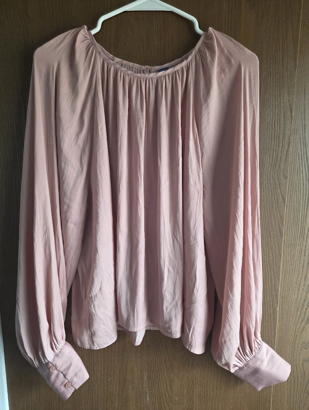 Old Navy Dusty Rose Long-Sleeve Peasant Blouse